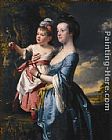 Famous Daughter Paintings - Portrait of Sarah Carver and her daughter Sarah